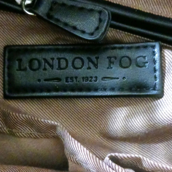 NEW London Fog Black & White Handbag Purse Crossbody - Picture 13 of 13